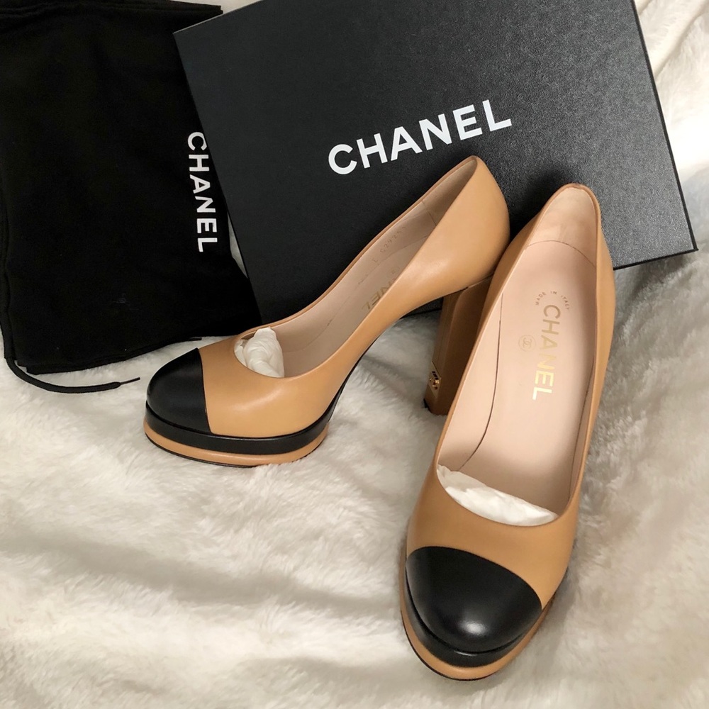 Authentic CHANEL Platform Heels BRAND NEW